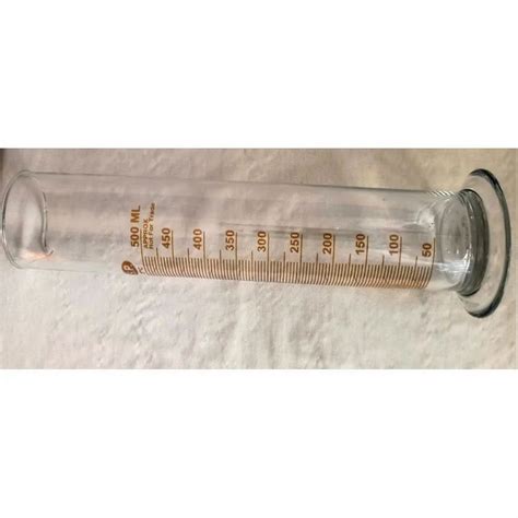 Cylindrical 500ml Borosilicate Glass Measuring Cylinder For Chemical Laboratory Automation