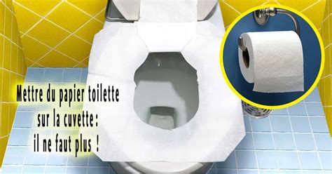 Mettre Du Papier Toilette Sur La Cuvette Il Ne Faut Plus