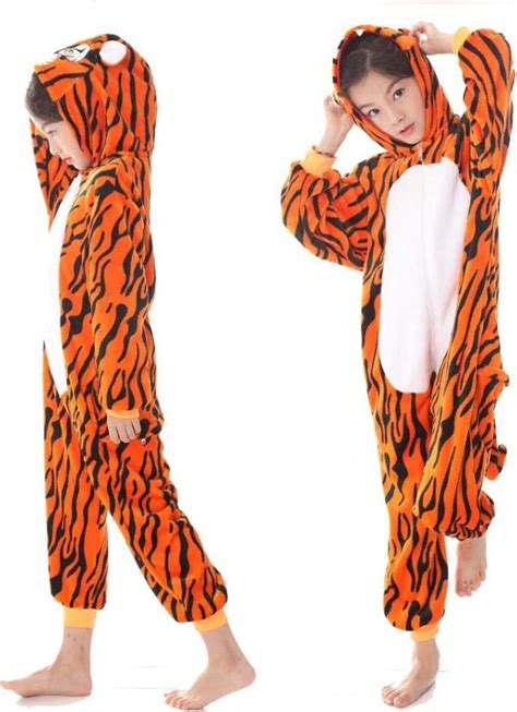 Onesie Tijger Huispak Kostuum Jumpsuit Pyjama Kinderen