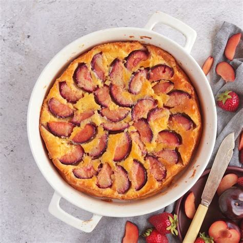 This Easy Plum Clafoutis Recipe Is A Great Way To Use Summer Plums Or