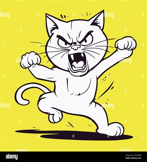 A angry cat cartoon Stock Vector Image & Art - Alamy