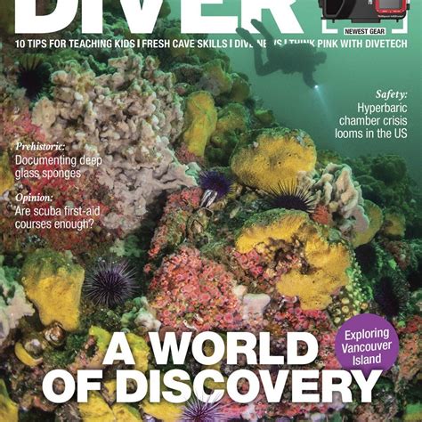 Diver Magazine Discovery Passage Article Dive Campbell River BC