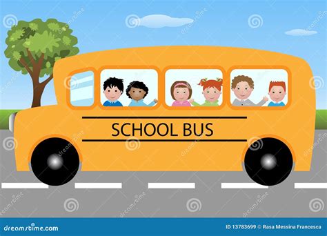 School Bus With Children