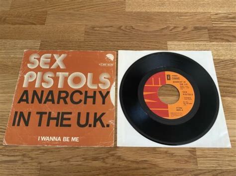 Sex Pistols Mega Rare Anarchy In The Uk Belgium Vinyl Punk Clash