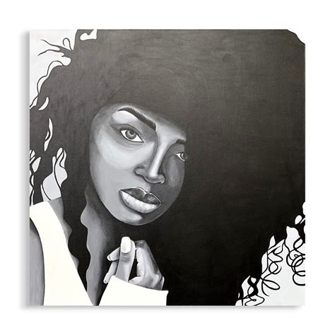 The Eclipse 6 Female Portrait African Girl Portrait Black And White Face Art Big Lips Black