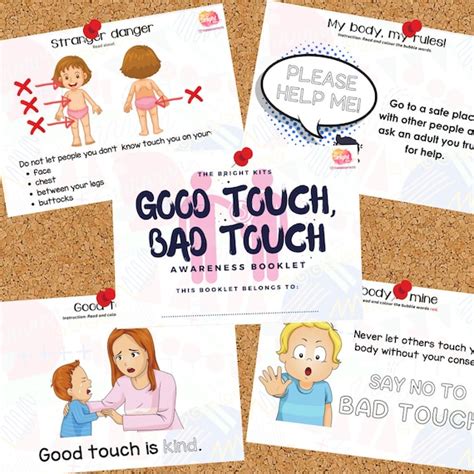 Good Touch Bad Touch A5 Printable Booklet Child Abuse | Etsy