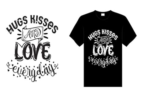 Premium Vector Kiss Typography T Shirt Design