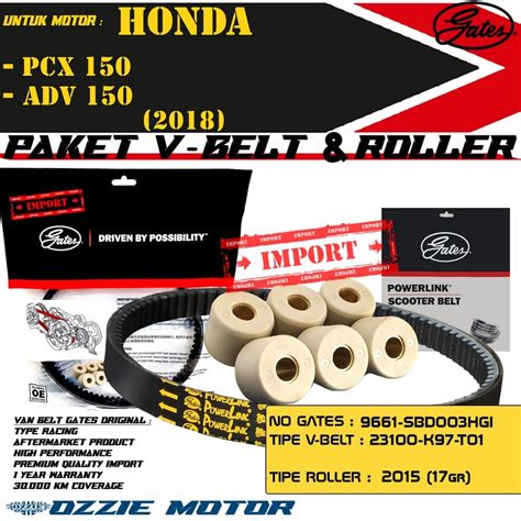 Jual Van Belt Gates Vanbelt V Belt Vbelt V Belt Gates Powerlink Honda