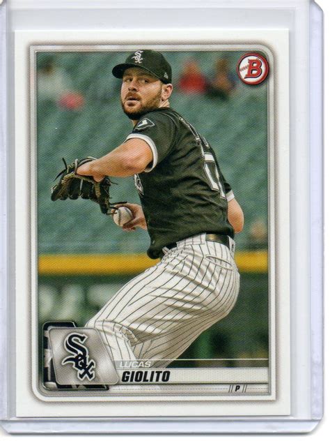 Bowman Base Paper Lucas Giolito Chicago White Sox Baseball