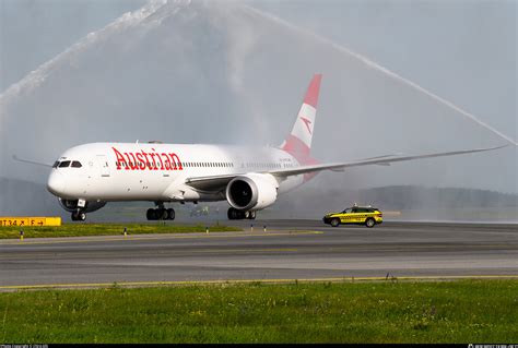 OE LPM Austrian Airlines Boeing 787 9 Dreamliner Photo By Chris Jilli