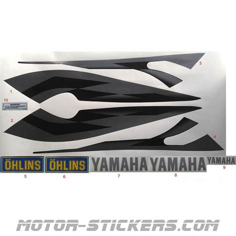 Yamaha Xjr 1300 2002 Decals