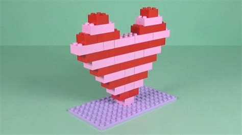 Lego Heart 002 Building Instructions Lego Bricks How To Build Diy Youtube