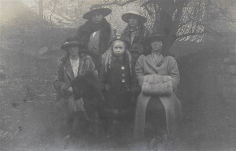 Rppc Postcard Vintage Photograph Ladies Under A Tree Big Hats