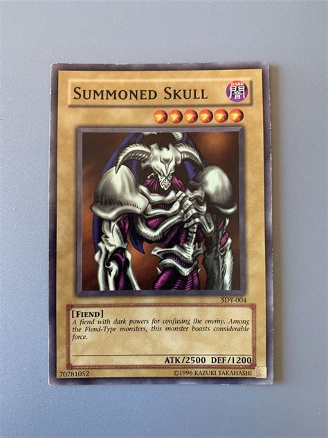 Yu Gi Oh Tcg Summoned Skull Starter Deck Yugi Sdy 004 Unlimited Common Ebay