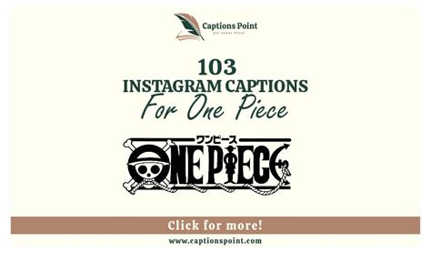 103+ Quality One Piece Captions For Instagram & Slogans - Captions Point