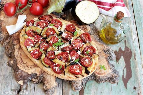 Bruschetta Con Melanzane Pomodori E Ricotta Salata Amiche In Cucina