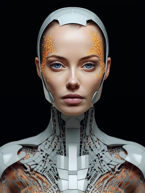 Premium AI Image | Robot woman generated by AI