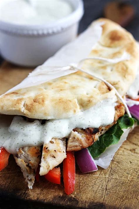 Easy Chicken Gyros And Tzatziki Sauce Creme De La Crumb