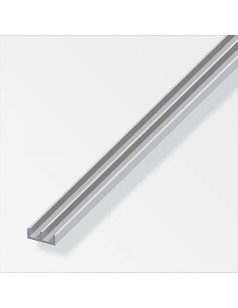 PROFILO GUIDA 6X15 9X6 ALLUMINIO ARGENTO 1 METRO