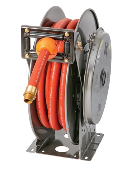 Hannay N800 Series Spring Rewind Fuel Hose Reel w/ BC Gas Hose - 1 in ...