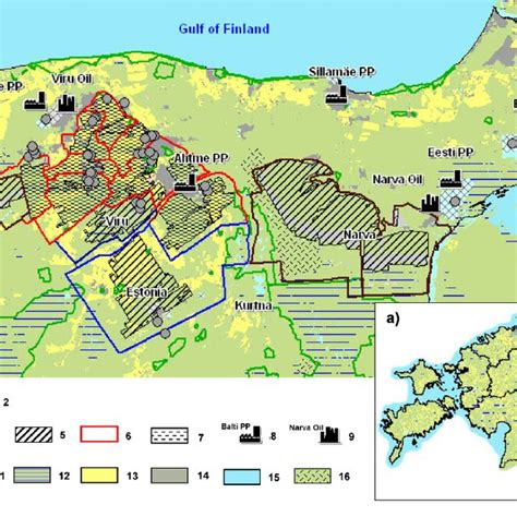 Location Of Oil Shale Deposits Facilities Of The Complex Producing And