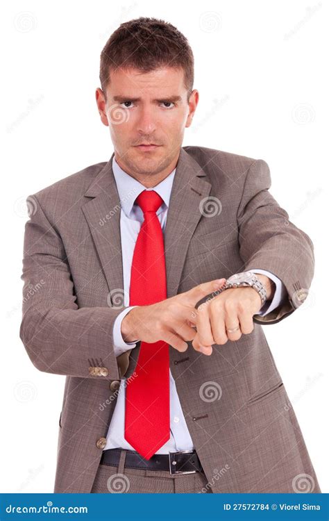 Impatient Person With Watch