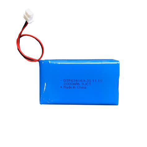 Customize Dtp634169 3s 11 1V 2000mAh 12V Lithium Polymer Battery Pack