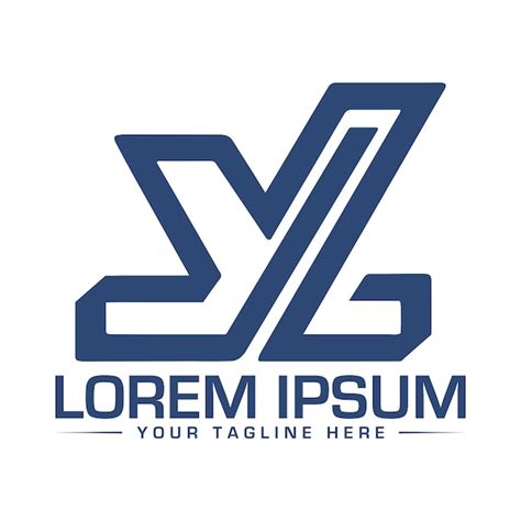 Diseño De Logotipo De Letra Yl Diseño De Logotipo Moderno Y Profesional Vector Premium