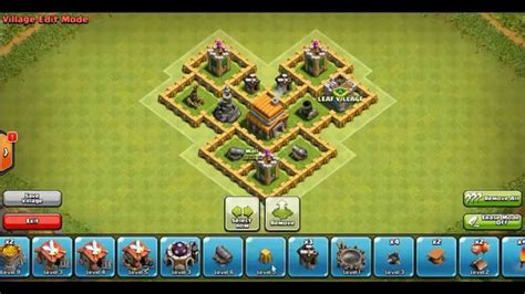 Best Clash Of Clans Th5 Trophy Base Dragons Head New 2015 Youtube