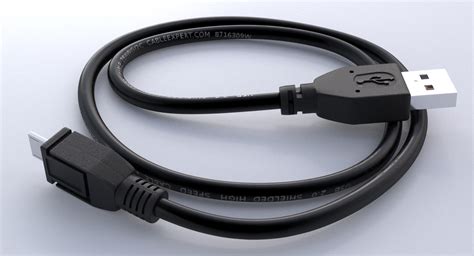 Free 3d Usb Cable Turbosquid 1274715