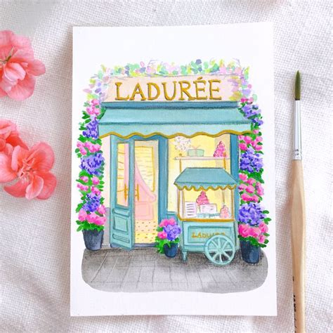 Maison Ladur E Watercolor Laura Travelbook Carnet De Dessin