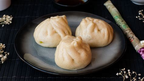 Pan Chino Relleno Al Vapor Baozi Vegetariano Hacerlo Como