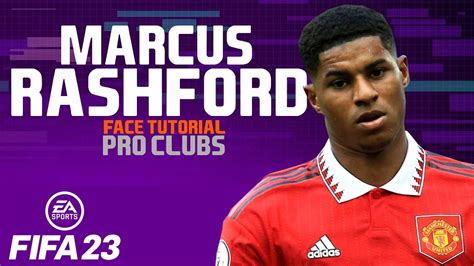 FIFA 23 MARCUS RASHFORD FACE Pro Clubs Face Creation CLUBES PRO LOOK