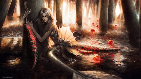 Wallpaper Fantasy Art Fantasy Girl Mythology Naga Darkness