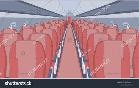 Illustration Of Airplane Interior Vector Art Royalty Free Stock Vector 2062551197