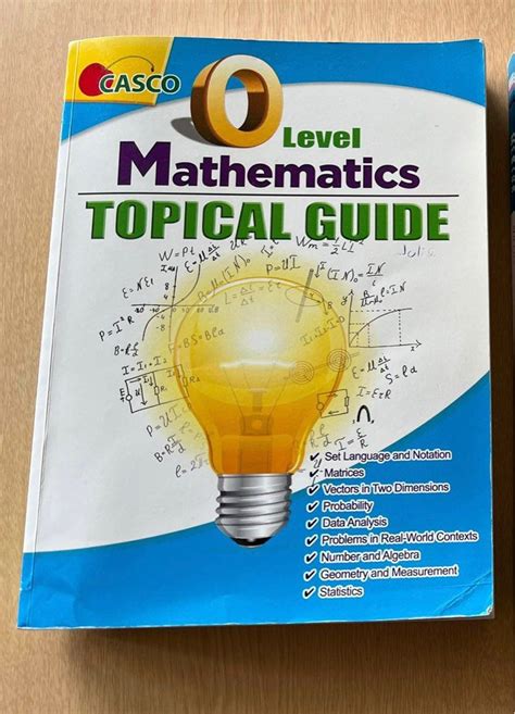 O Level Mathematics Topical Guide Hobbies Toys Books Magazines