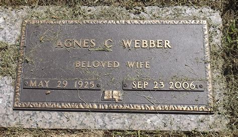 Agnes Carolyn Shultz Webber Memorial Find A Grave