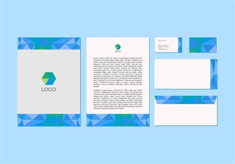 Free Blue Vector Letterhead Design Ai Uidownload