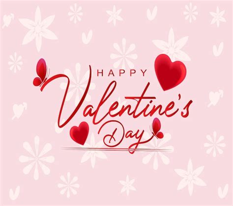 Premium Vector Happy Valentines Day Valentine Typography Design Vector