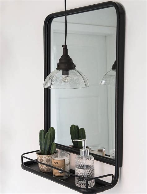 Industrial Bathroom Mirror With Shelf Bathroom Guide By Jetstwit