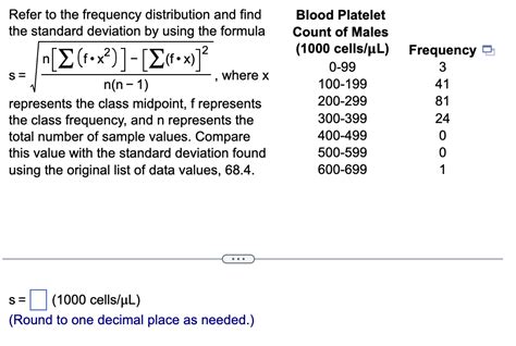 Solved Refer To The Frequency Distribution And Find The Chegg