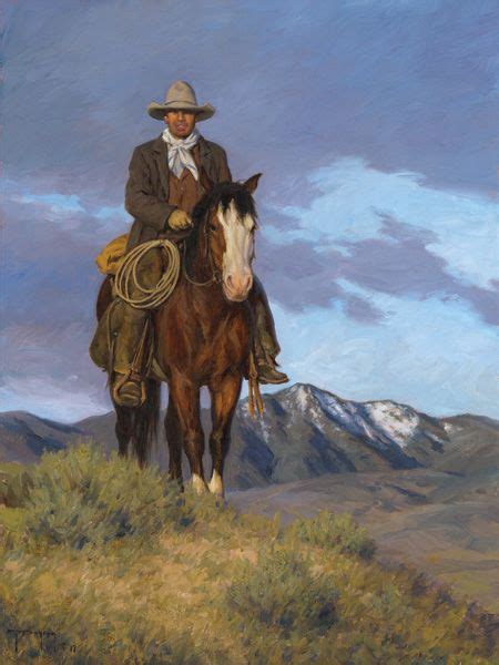 Robert Duncan Rather Be A Cowboy Oil 24 X 18 Jackson Hole Art