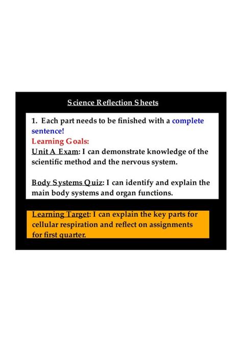 Cellular Respiration And Assignment Reflection Pdf