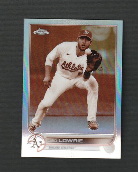 2022 Topps Chrome Sepia Refractor 140 Jed Lowrie For Sale Online EBay