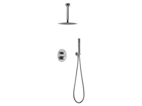 Ensemble De Douche Encastr Thermostatique Imex Line Gtq Bgm Black