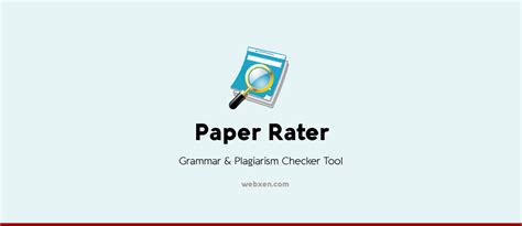 Paper Rater Is One Of The Best Grammar And Plagiarism Checkers