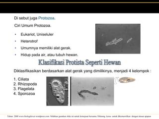 PPT Biologi SMA Kelas X Protista Fix PPT