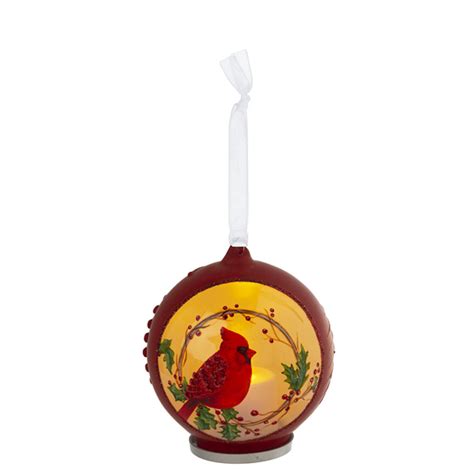 Fitzulas T Shop Ganz Luxury Lite Led Cardinal Ornament One Bird