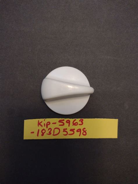 Ge Range Burner Knob White 183d5598 Kip 5963 Bin 0031 Ebay