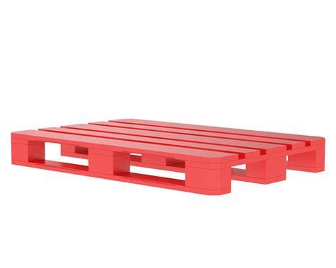 Euro Pallet Isolated On Background 3d Rendering Illustration